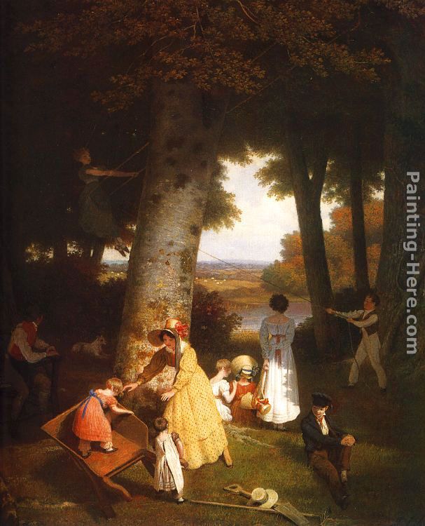 The Playground painting - Jacques-Laurent Agasse The Playground art painting